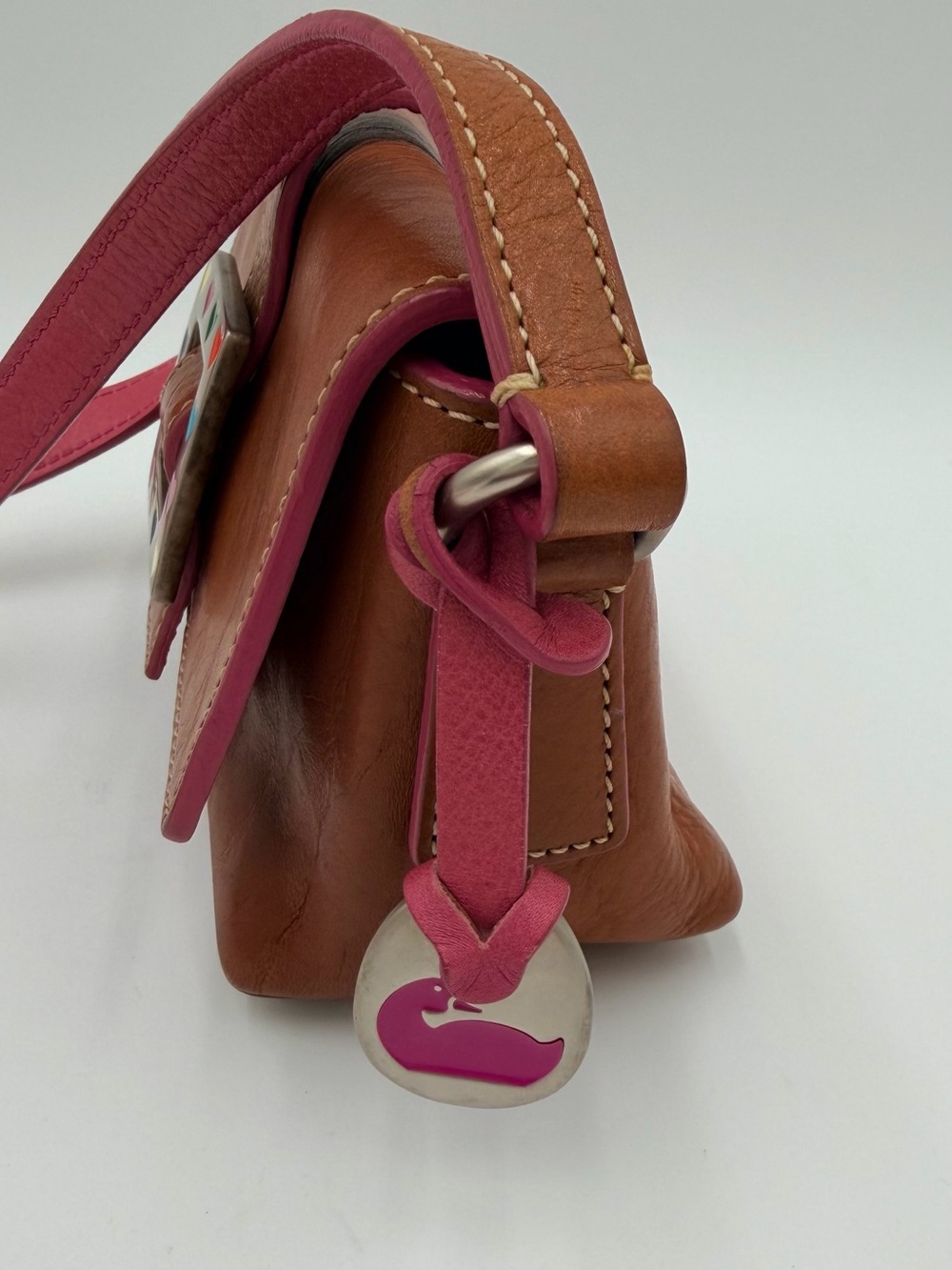 Vintage Dooney & Bourke Y2K Heart Mini Crossbody - Picture 6 of 11